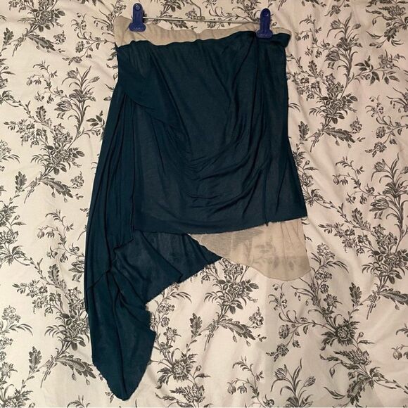 Helmut Lang Slack Jersey skirt cobalt - Picture 3 of 7
